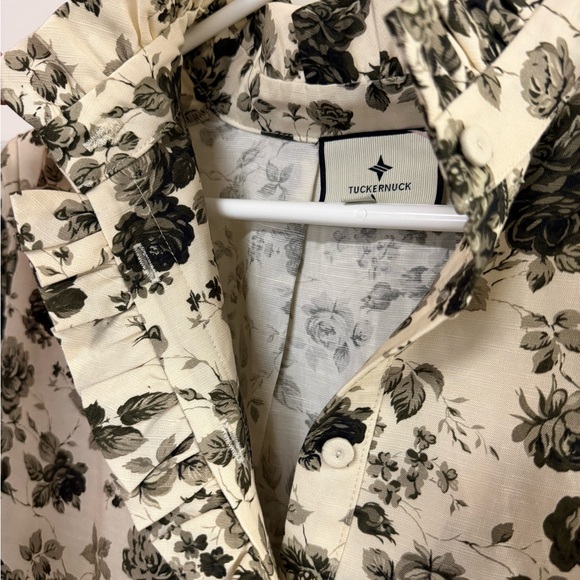 Tuckernuck Faded Roses Long Sleeve Drop Waist Tate Mini Dress - Picture 10 of 15